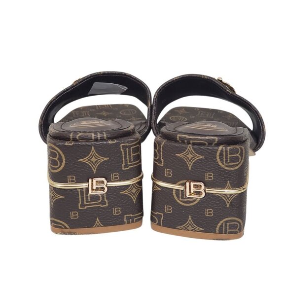 LAURA BIAGIOTTI SQUARE HEEL MULES - Picture 3 of 10